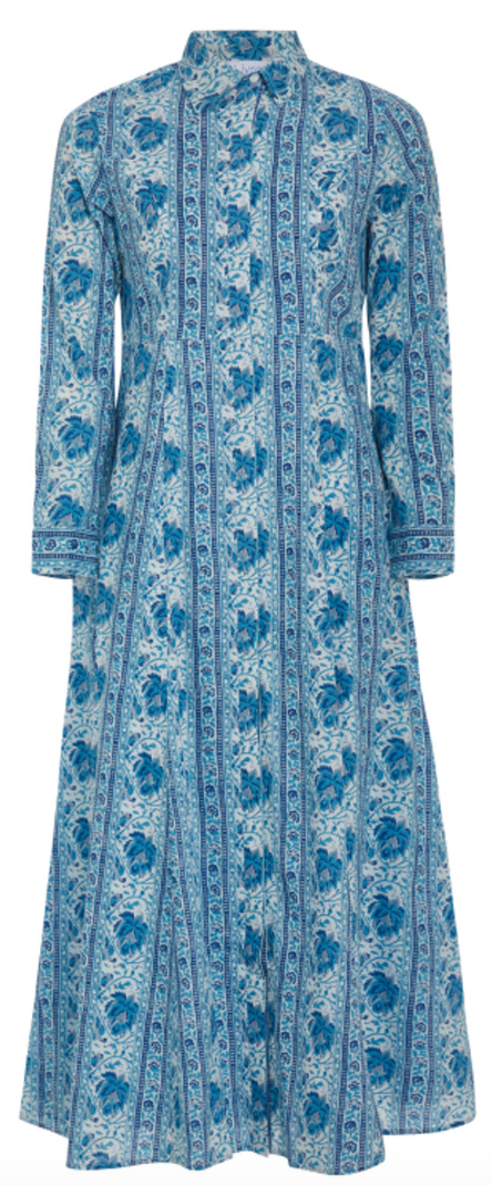 Classic Shirtdress Mumbai Stripe Blue