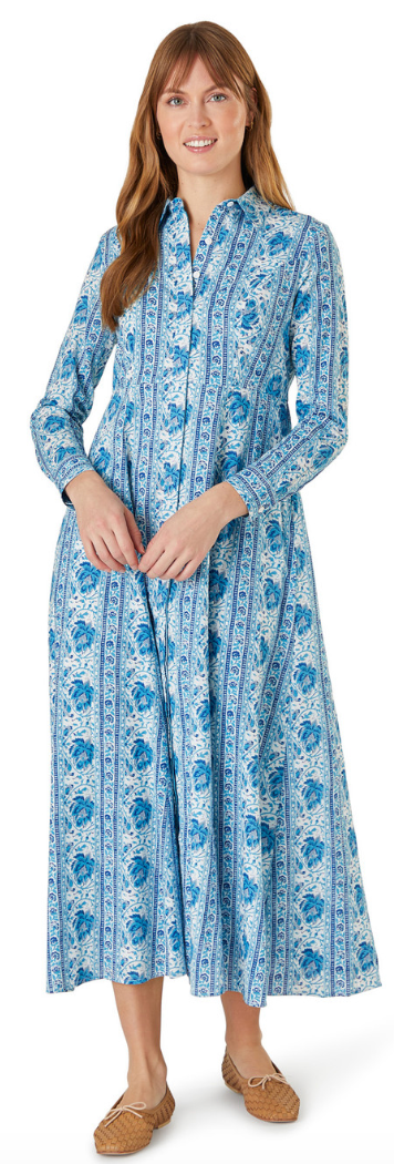 Classic Shirtdress Mumbai Stripe Blue