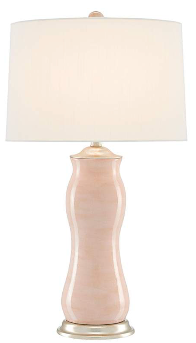 Currey and Company Ondine Blush Terracotta Table Lamp