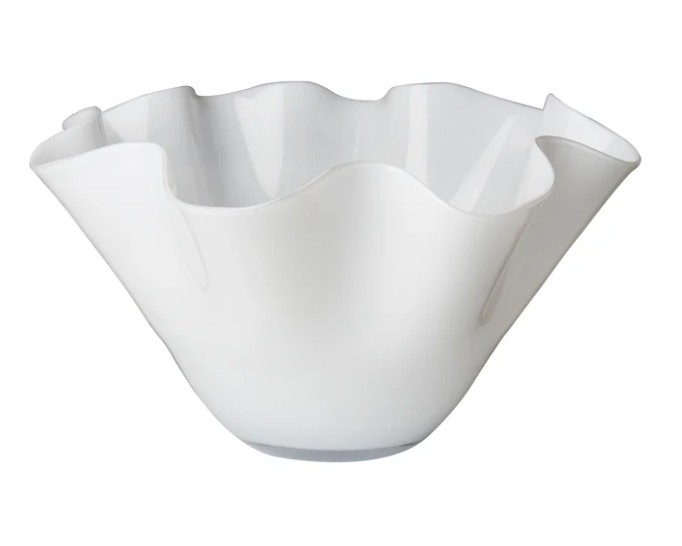 White Wavy Bowl