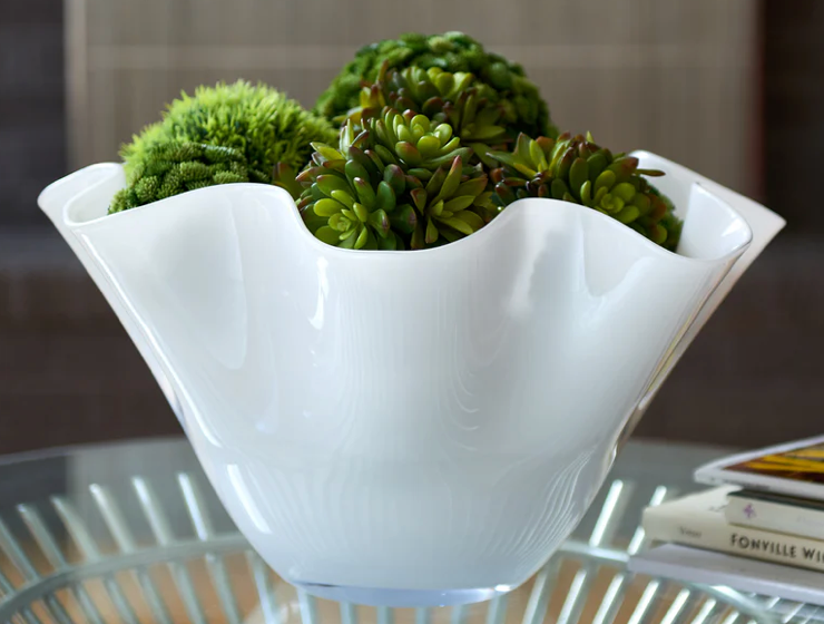 White Wavy Bowl