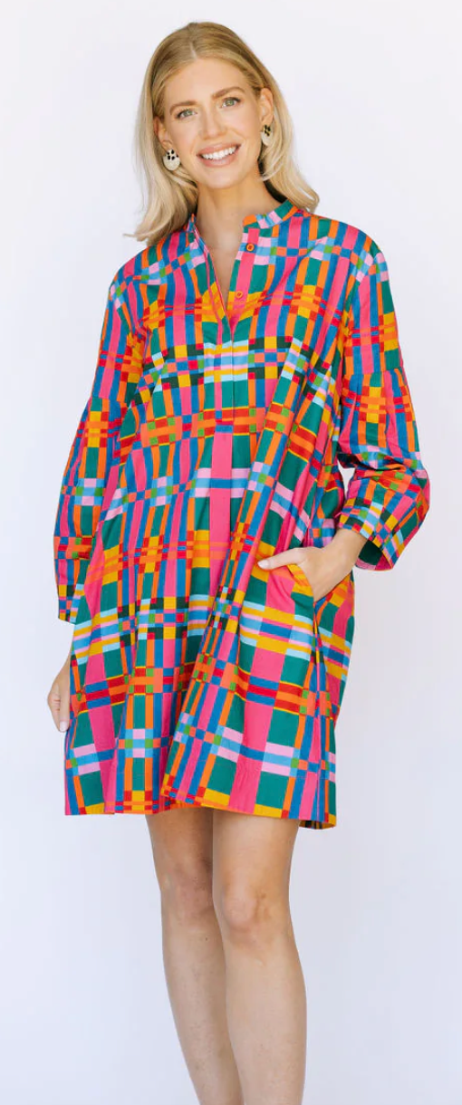 Que Paso Plaid Milly Dress