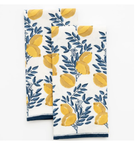 Lemon Vine Tea Towel