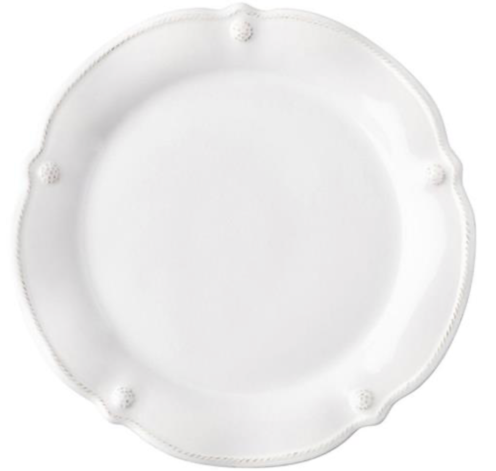 Juliska Berry & Thread Flared Whitewash Ceramic Salad Plate