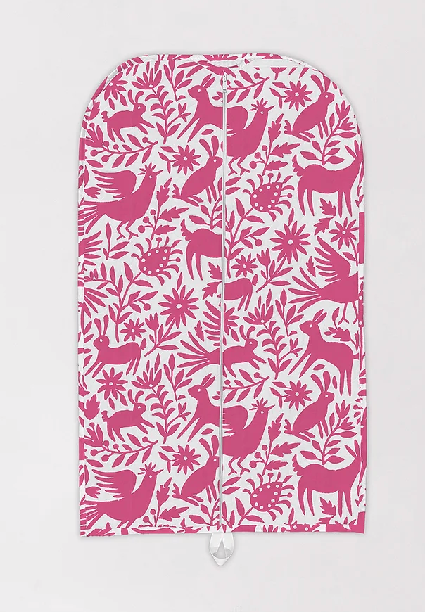 Piper Otomi Pink Quilted Garment Bag