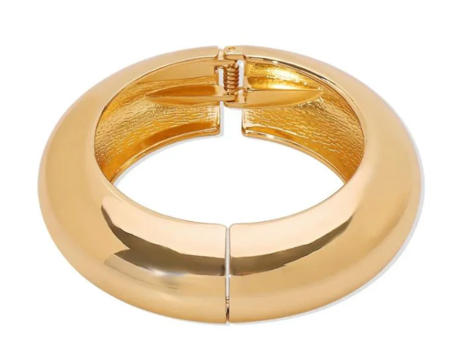 Round Gold Bangle