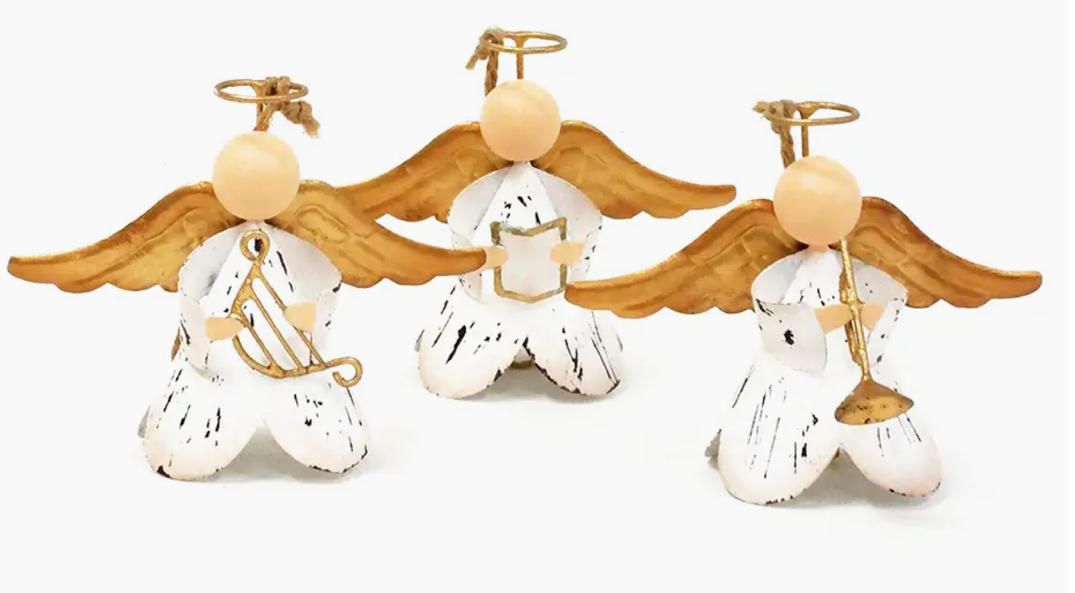 2.75" Musical Tin Angel Ornament