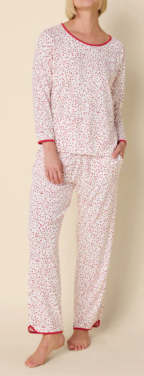Confetti Dot Pima Simple Set Knit Pajamas