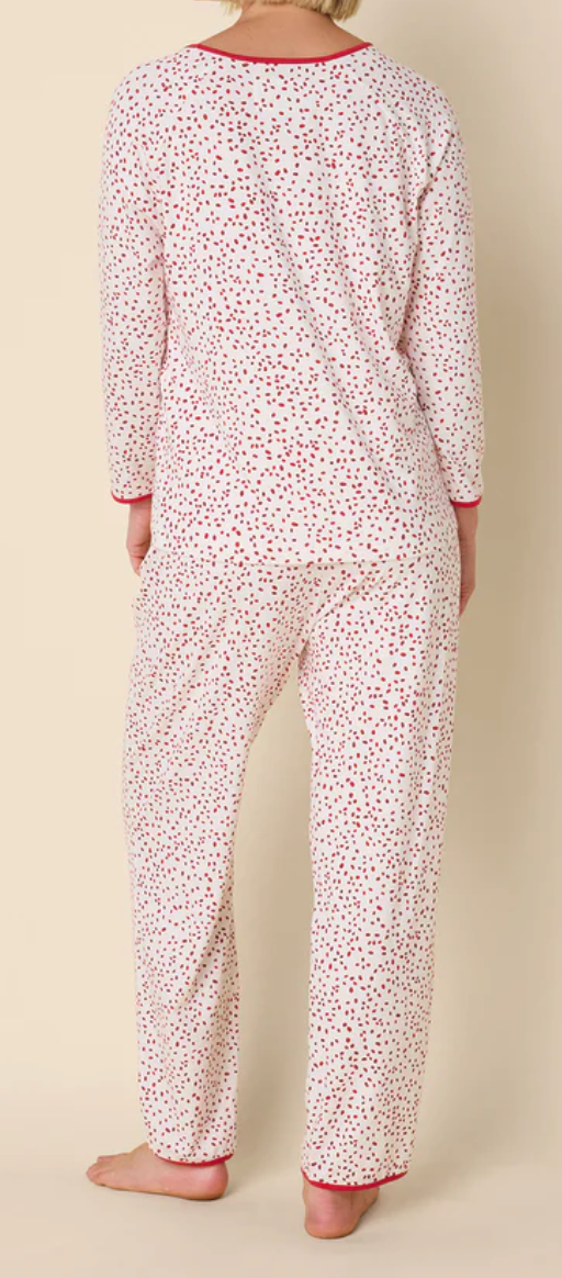 Confetti Dot Pima Simple Set Knit Pajamas