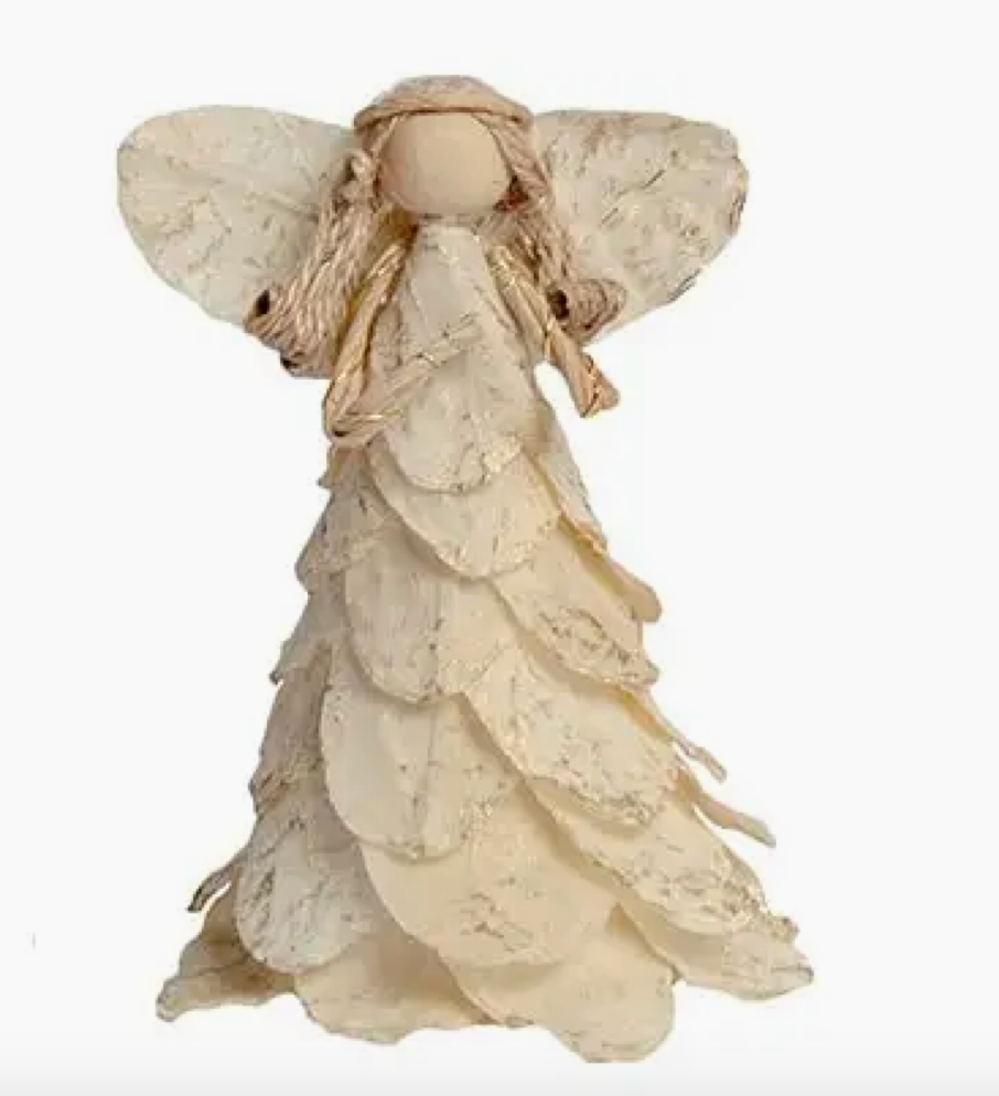 5" Butterfly Leaf Angel Ornament