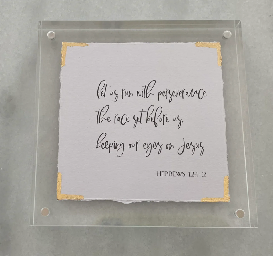 5x5 Acrylic Frame with Bible Verse