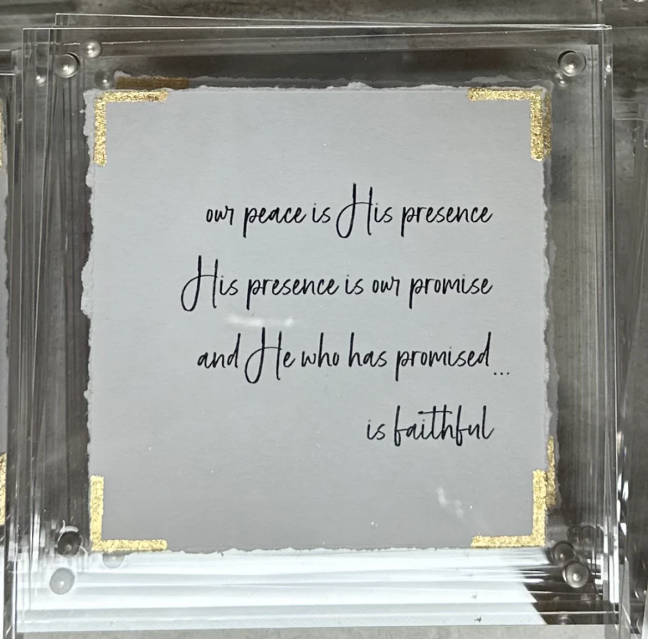 5x5 Acrylic Frame with Bible Verse