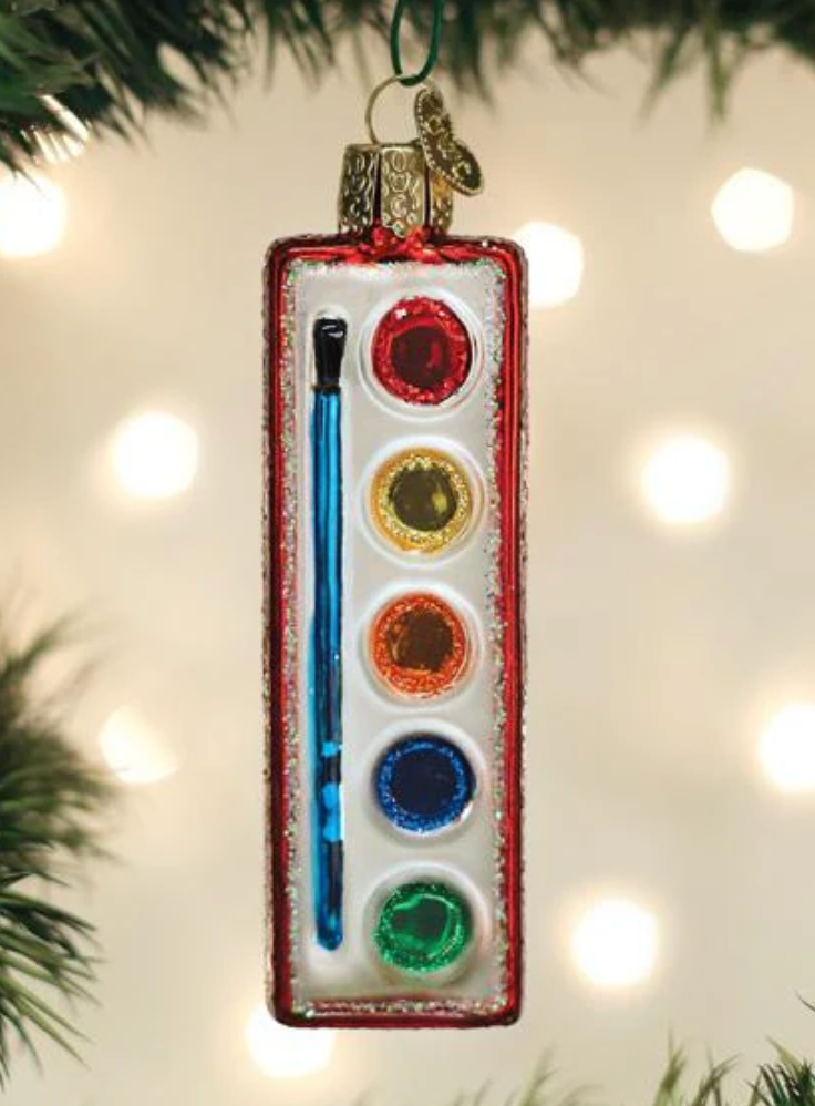 Watercolor Palette Ornament