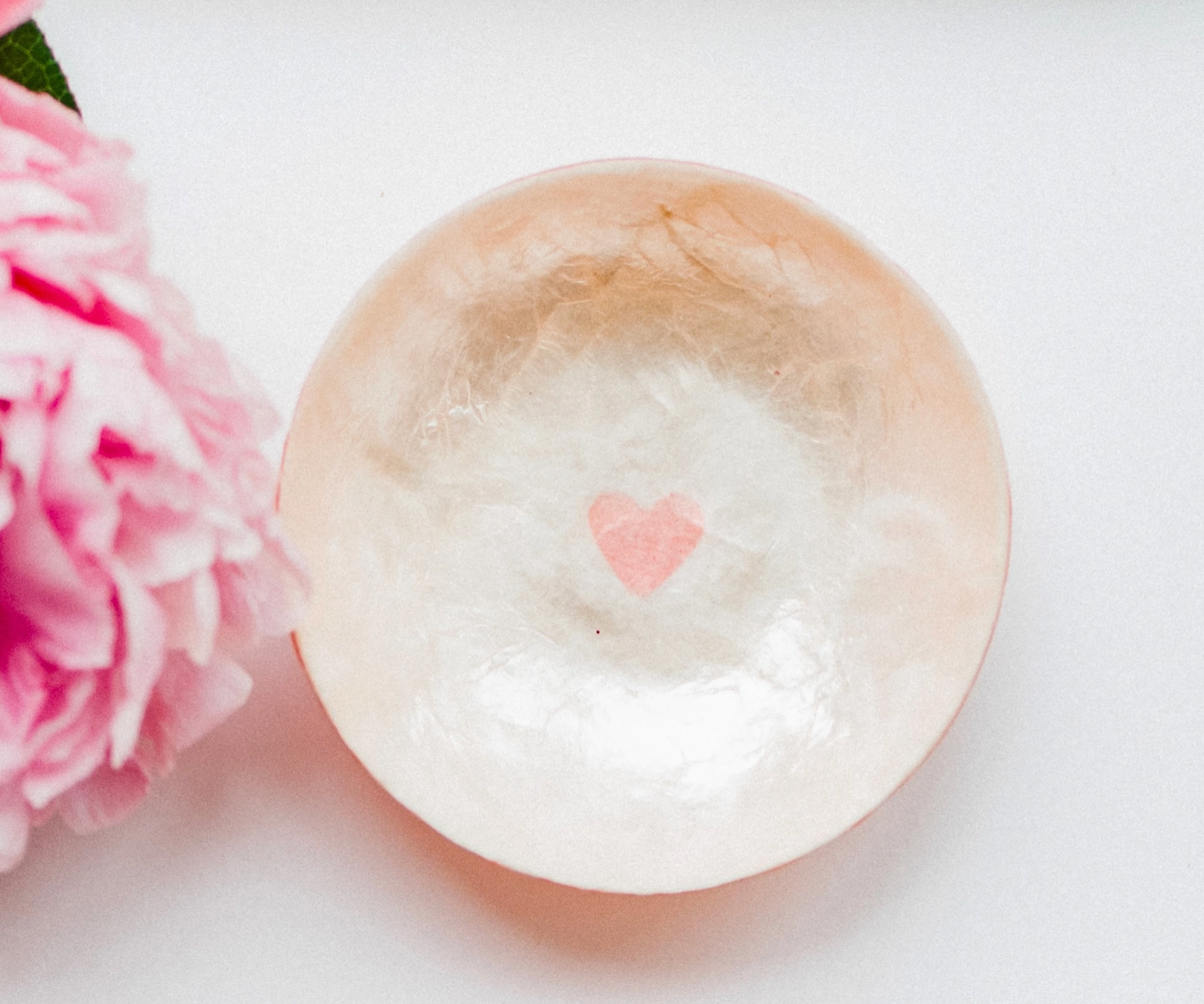 Capiz Shell Bowl Mini Heart