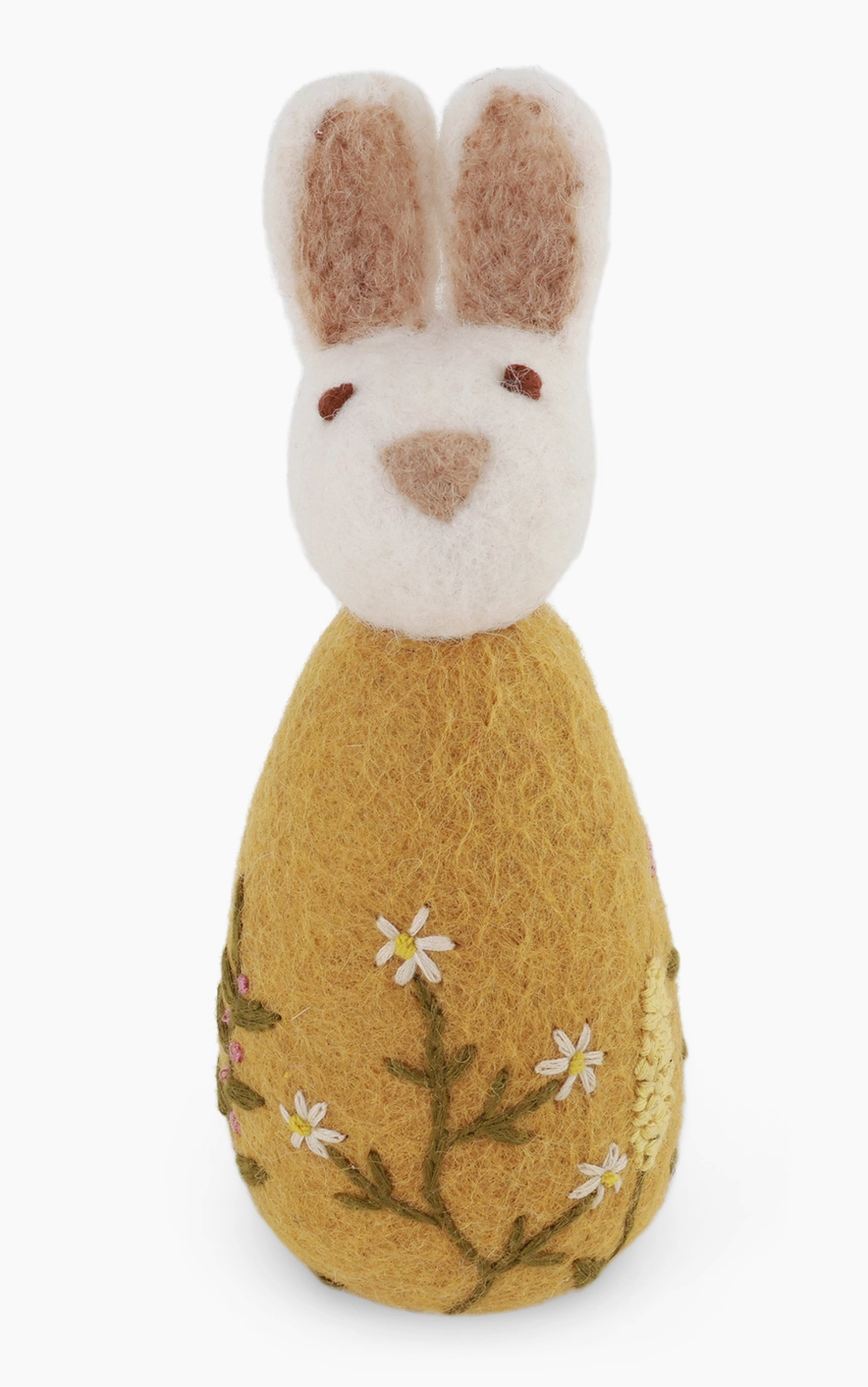 Big Bunny with Flower Embroidery