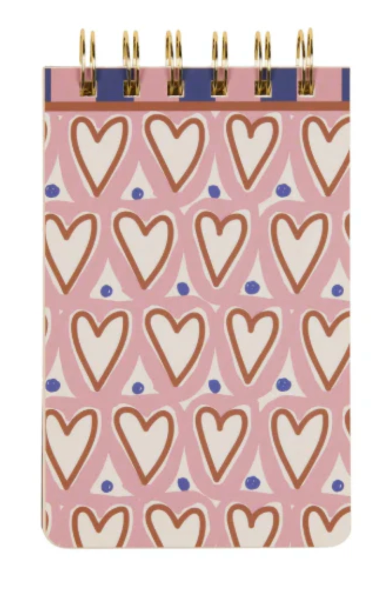 A Dopo Hearts Twin Wire Notepad