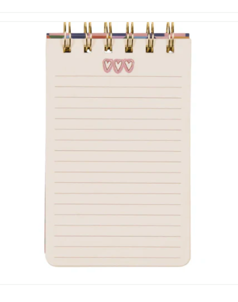 A Dopo Hearts Twin Wire Notepad