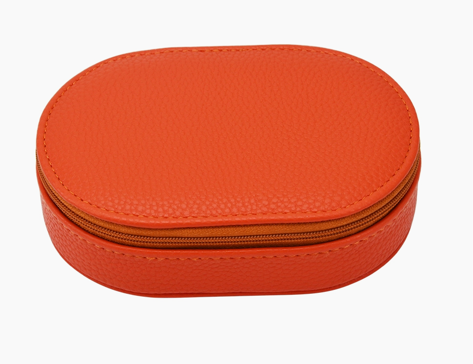 Leah Oval Travel Jewelry Case