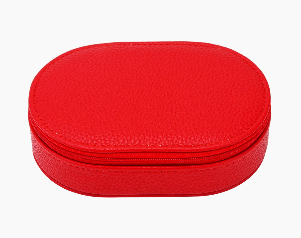 Leah Oval Travel Jewelry Case
