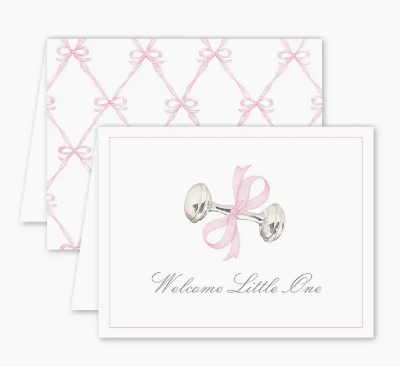 Rattle and Bow Pink