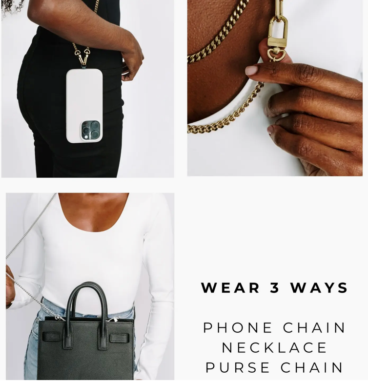 Kelsey Phone Chain - Three in One