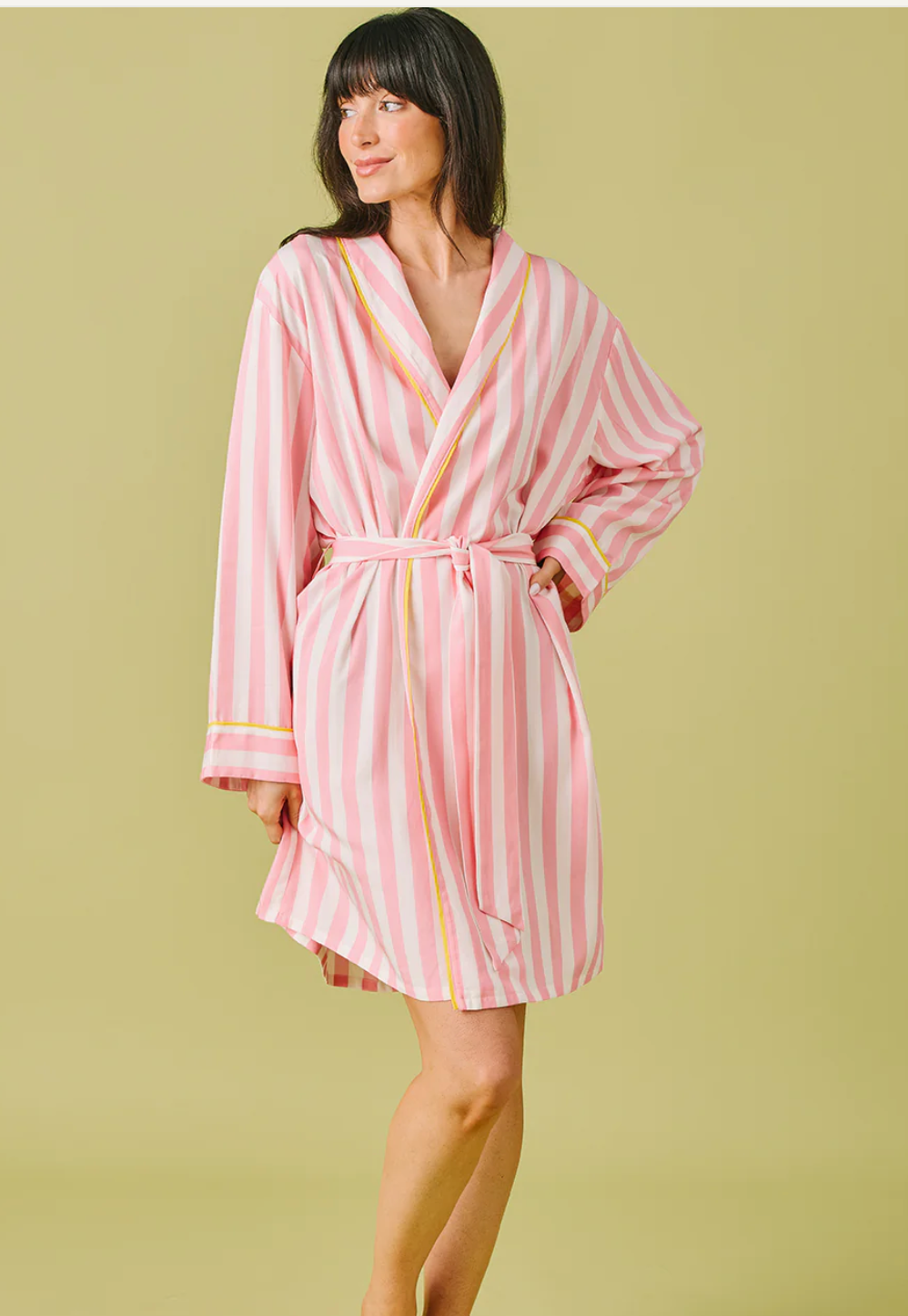 Retro Stripe Lounge Robe