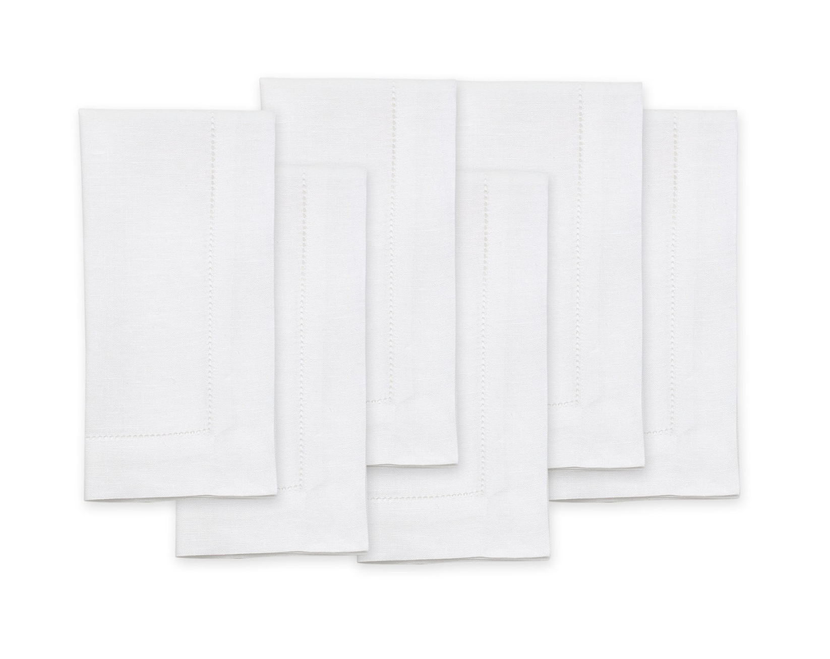 Set of 6 - Hemstitched Dinner Napkins
