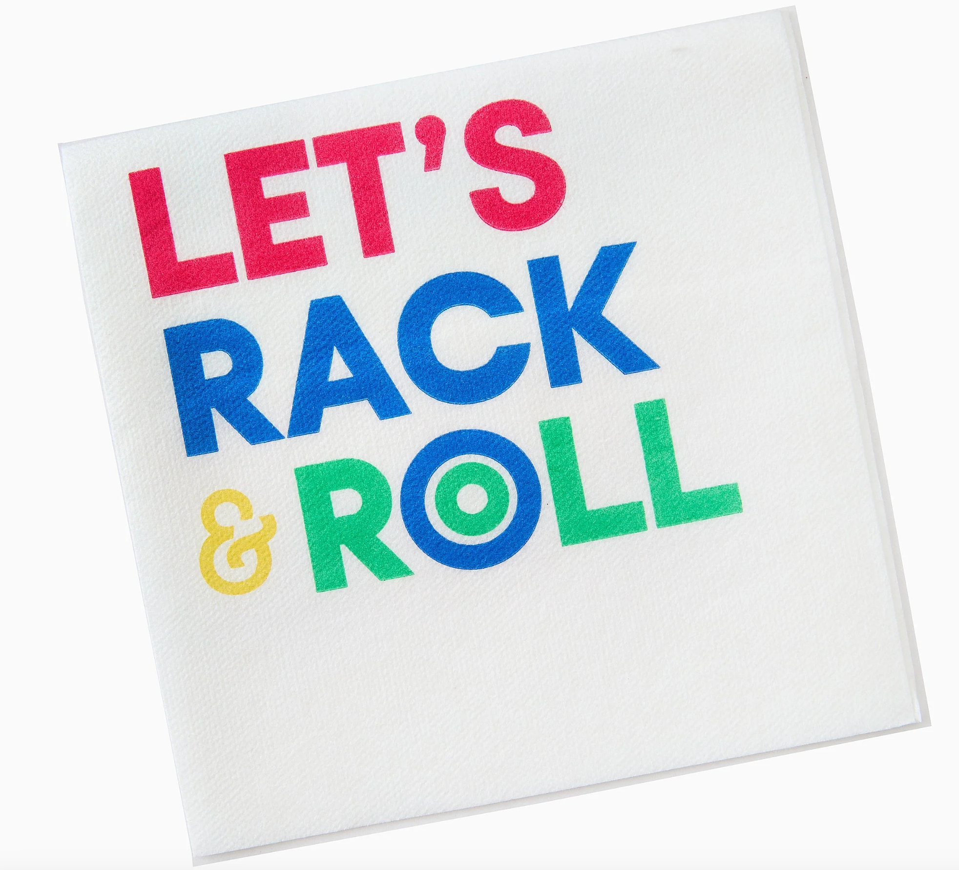 Let's Rack and Roll Linen Napkin