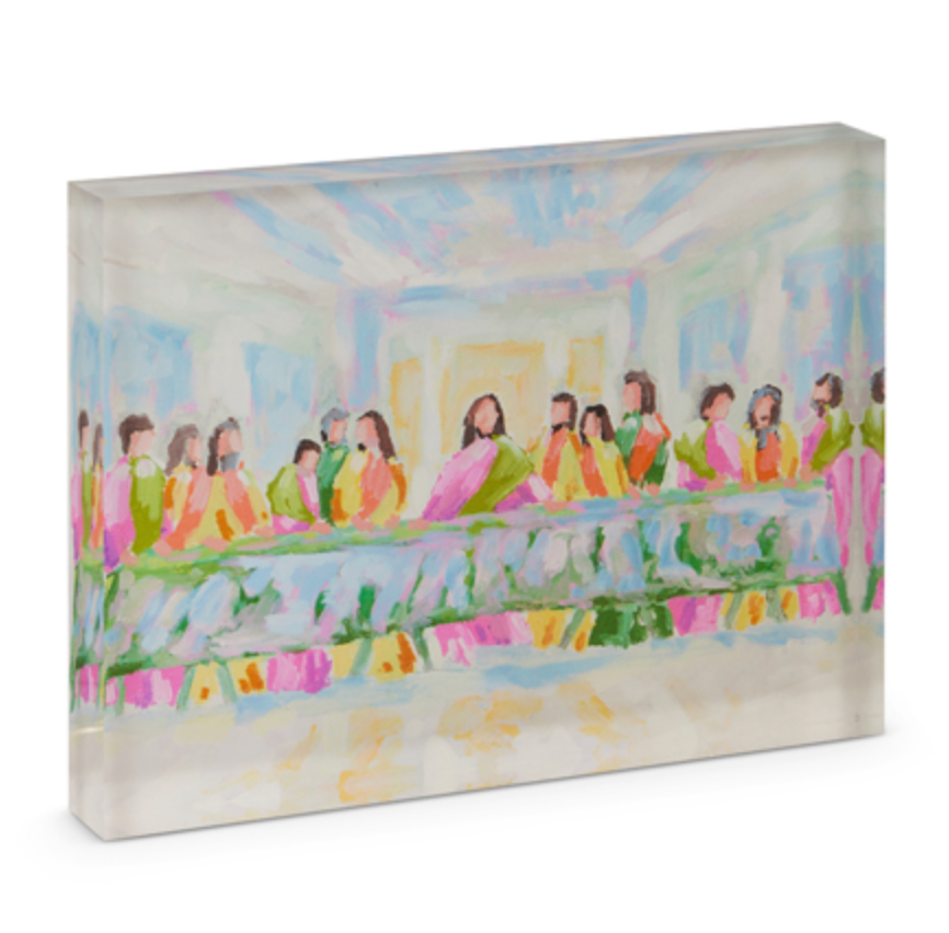 Blooming Last Supper Acrylic Block