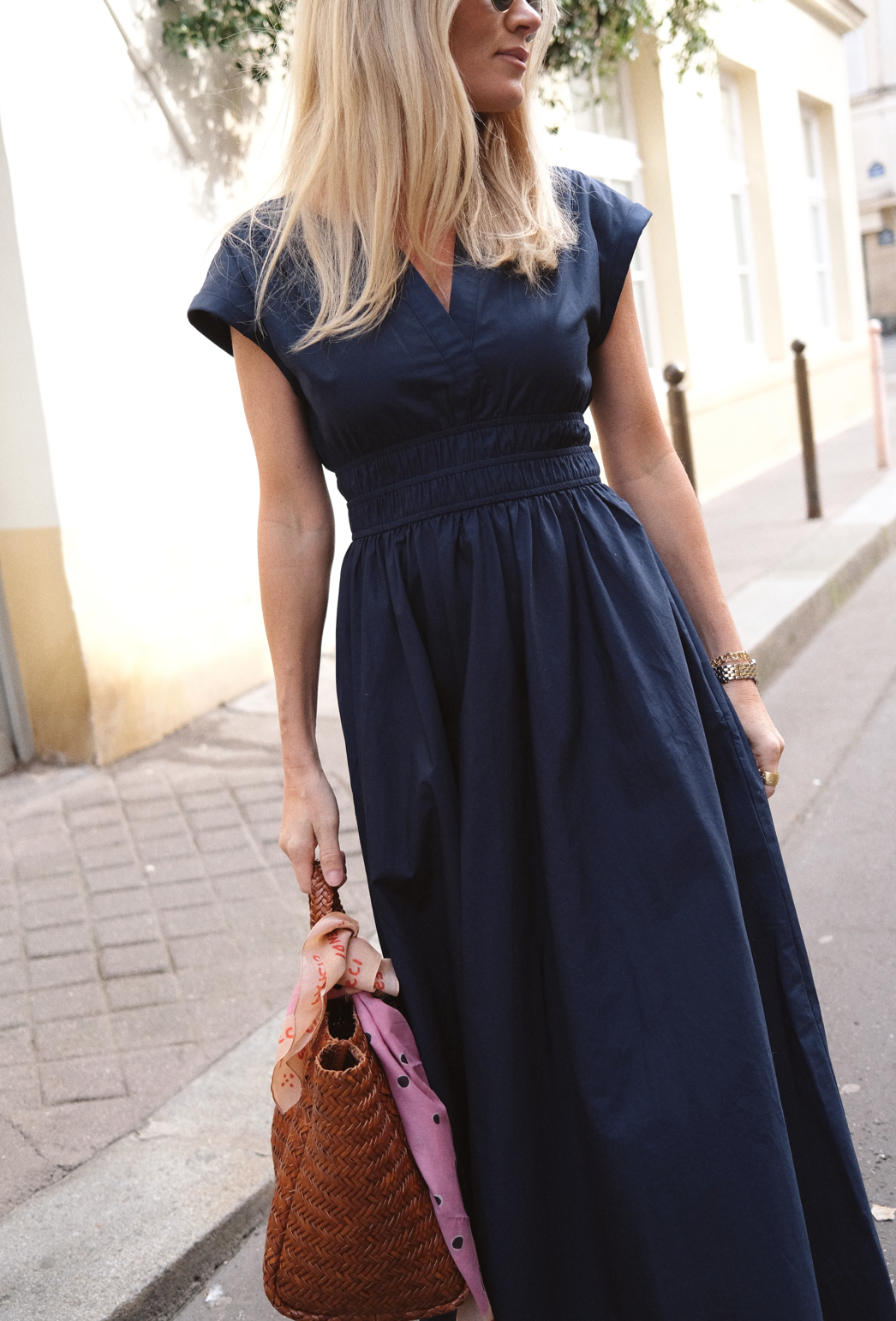Clara Dress - Navy