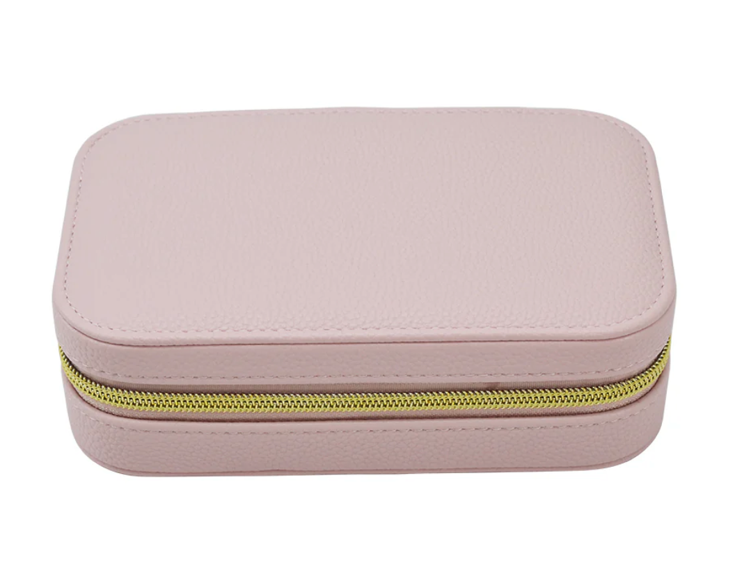 Leah Rectangle Travel Jewelry Case