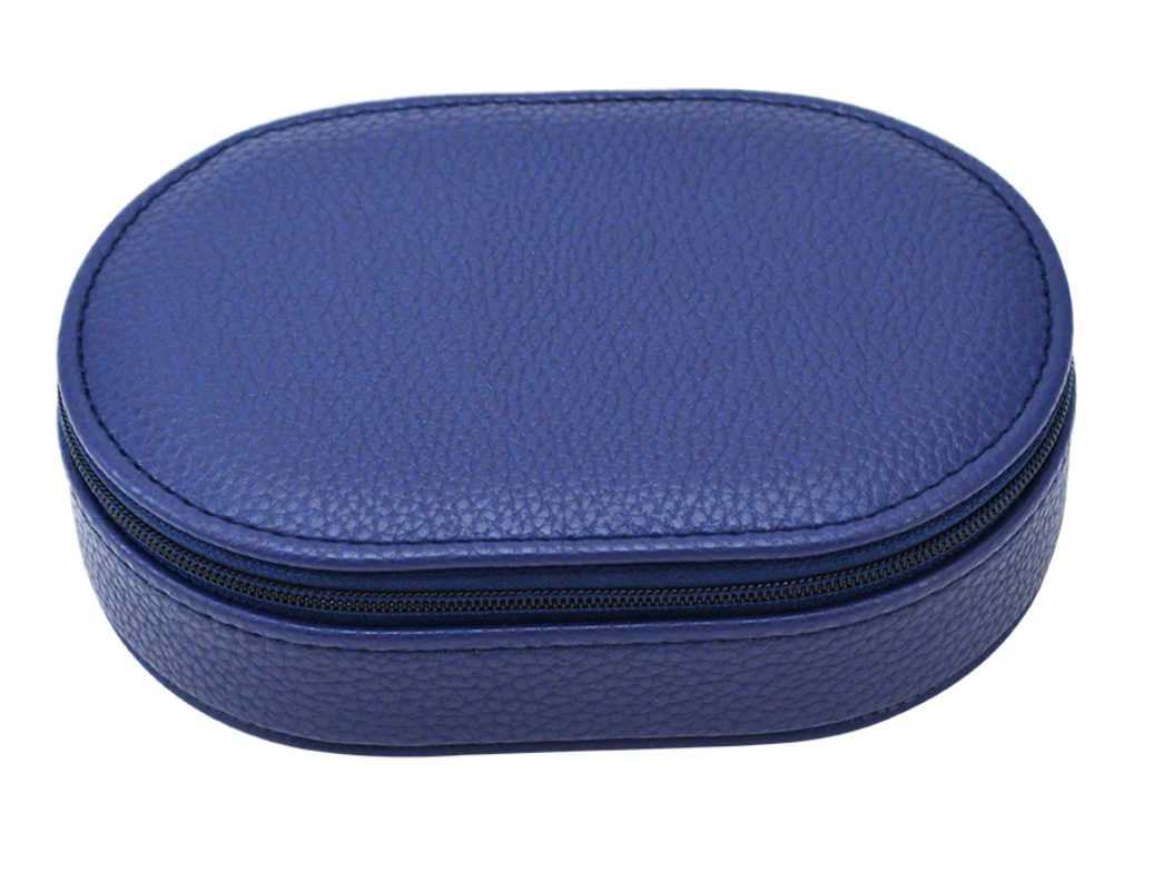 Leah Oval Travel Jewelry Case