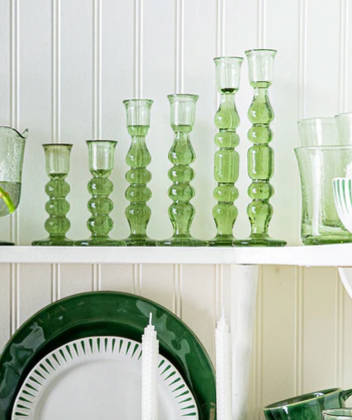 Provence 7" Candlestick Set/2 - Basil