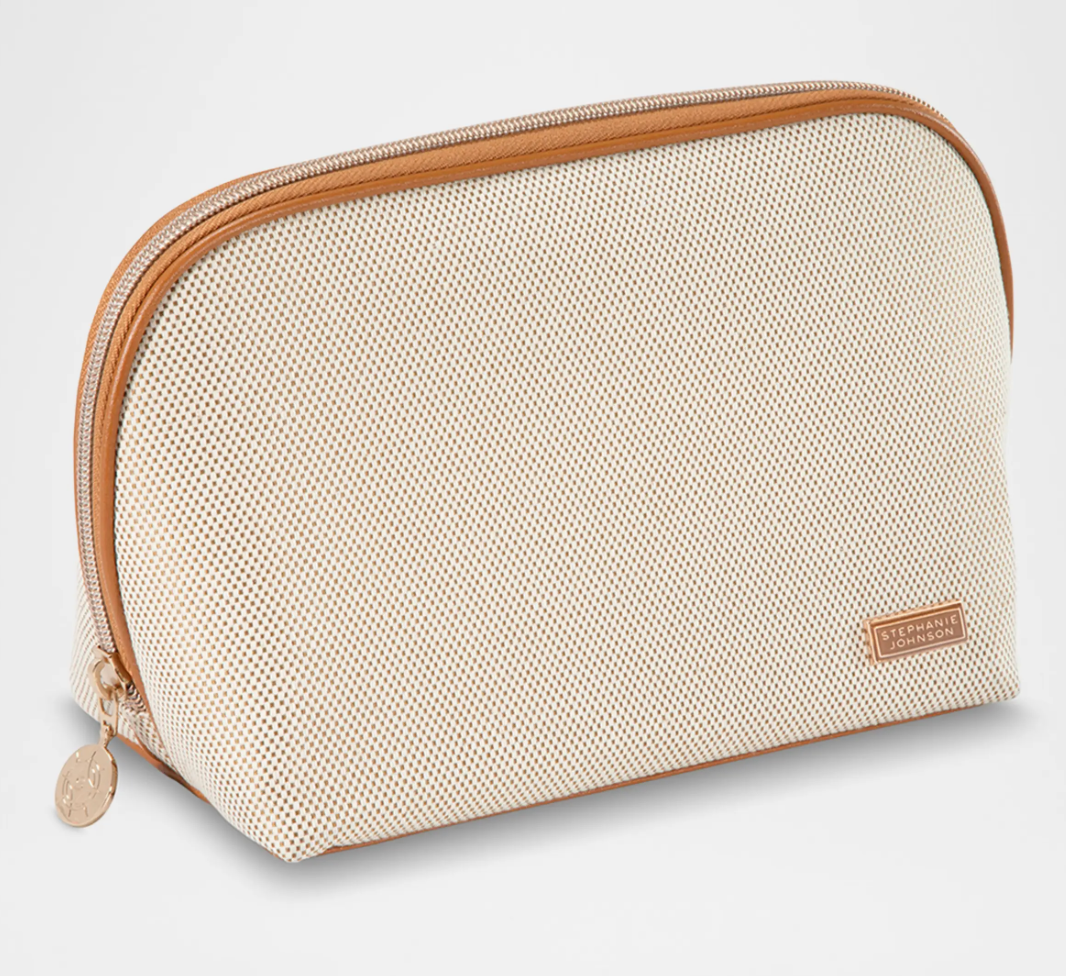 Tropea Ivory Lola Makeup Bag