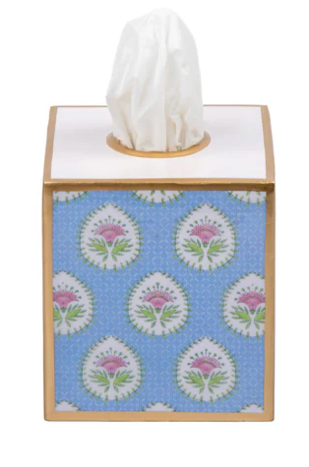Daphne Enameled Tissue Box Cover