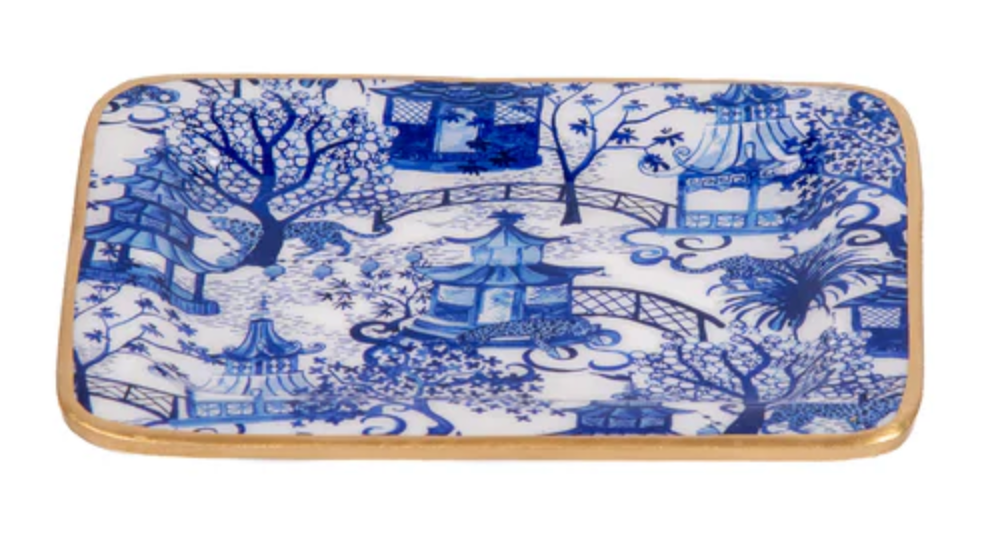 Garden Party Enameled Laney Tray