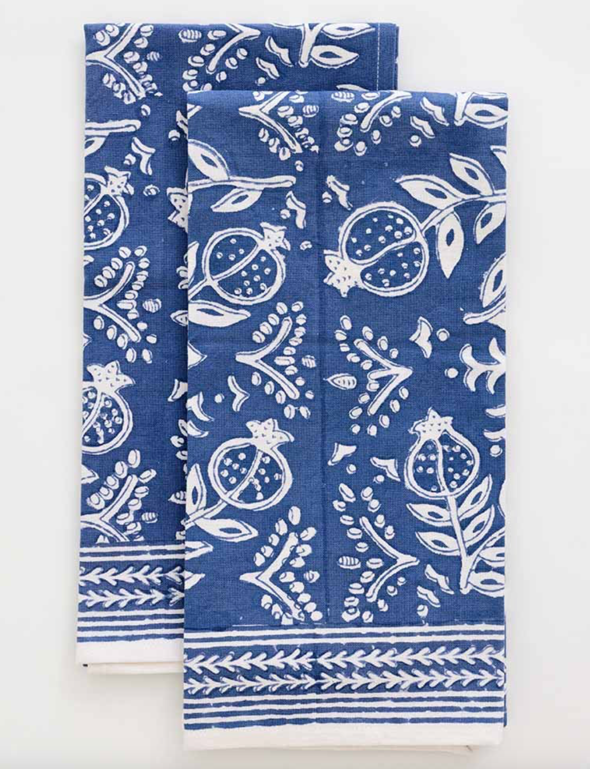Pomegranate Blue Tea Towels
