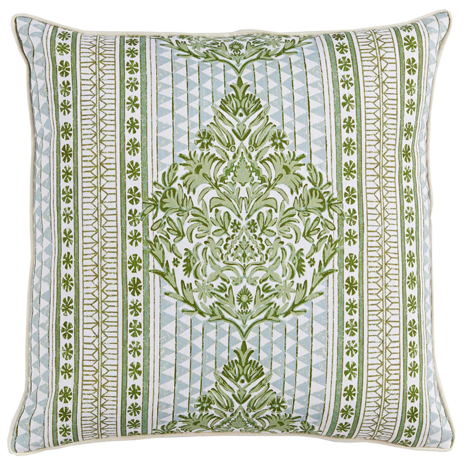 Farrah Moss w/ Eggshell Linen Back & Pipe Pillow
