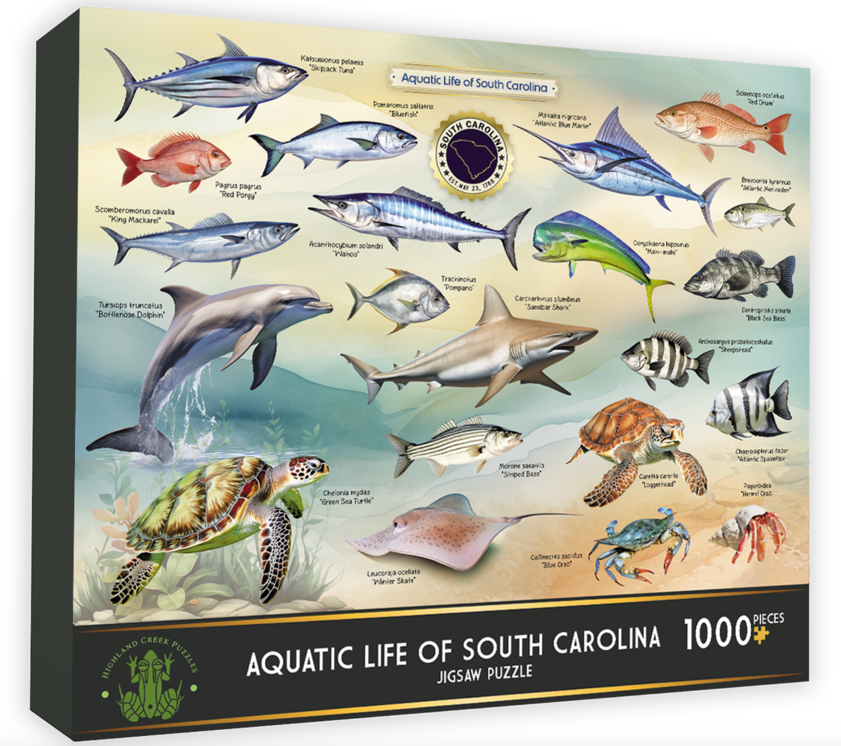Aquatic Life of South Carolina Jigsaw Puzzle