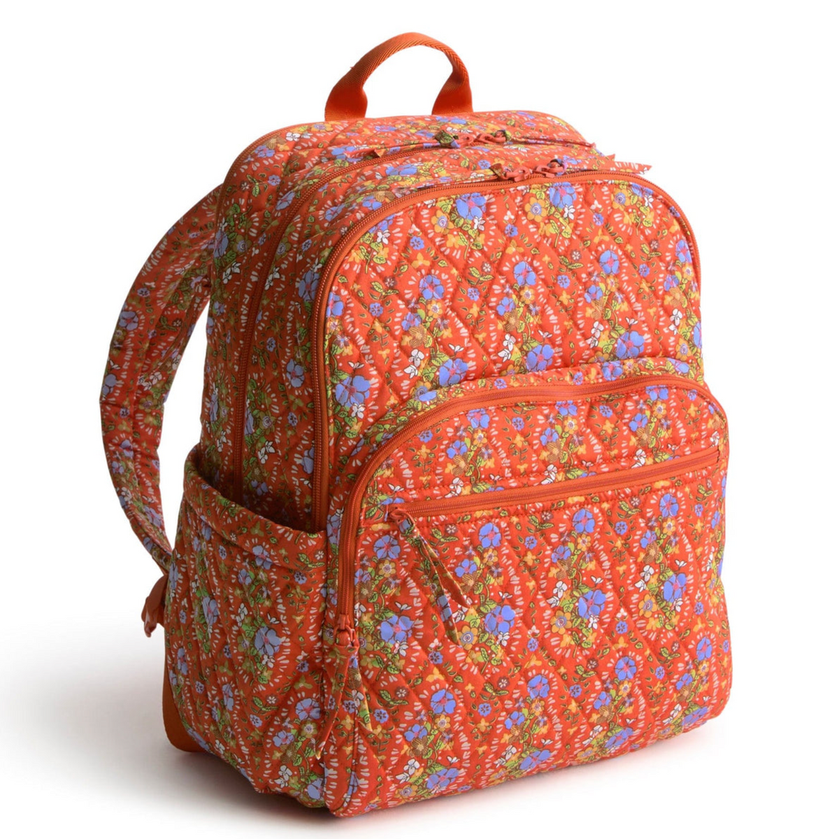Olive & Orange Patterned Women\'s Backpack Orange Floral Backpack – Farmhouse for the Soul main image 4