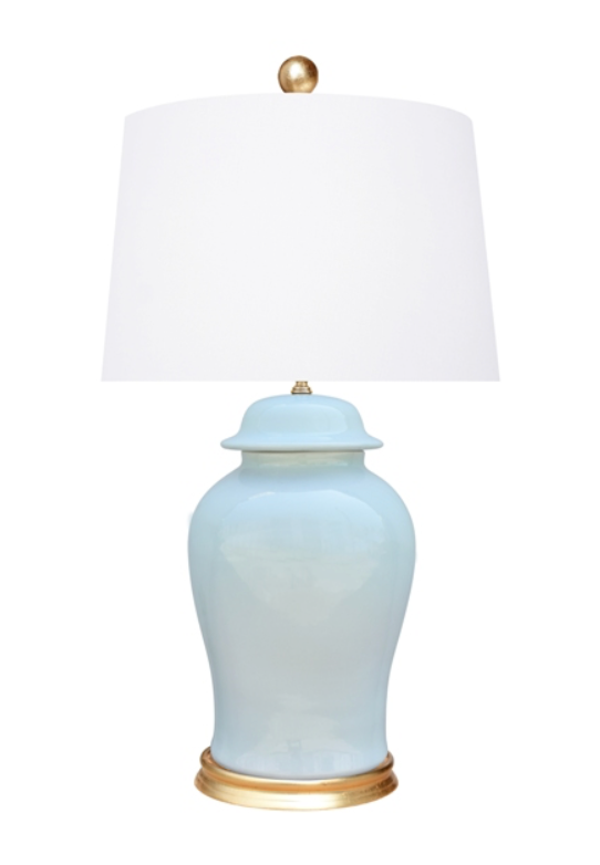 White Rain Temple Jar Lamp
