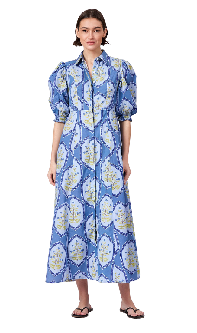 Rosie Dress, Dusty Trellis