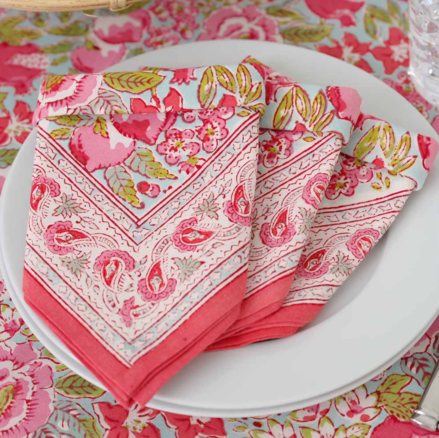 Set of 4 dinner napkins