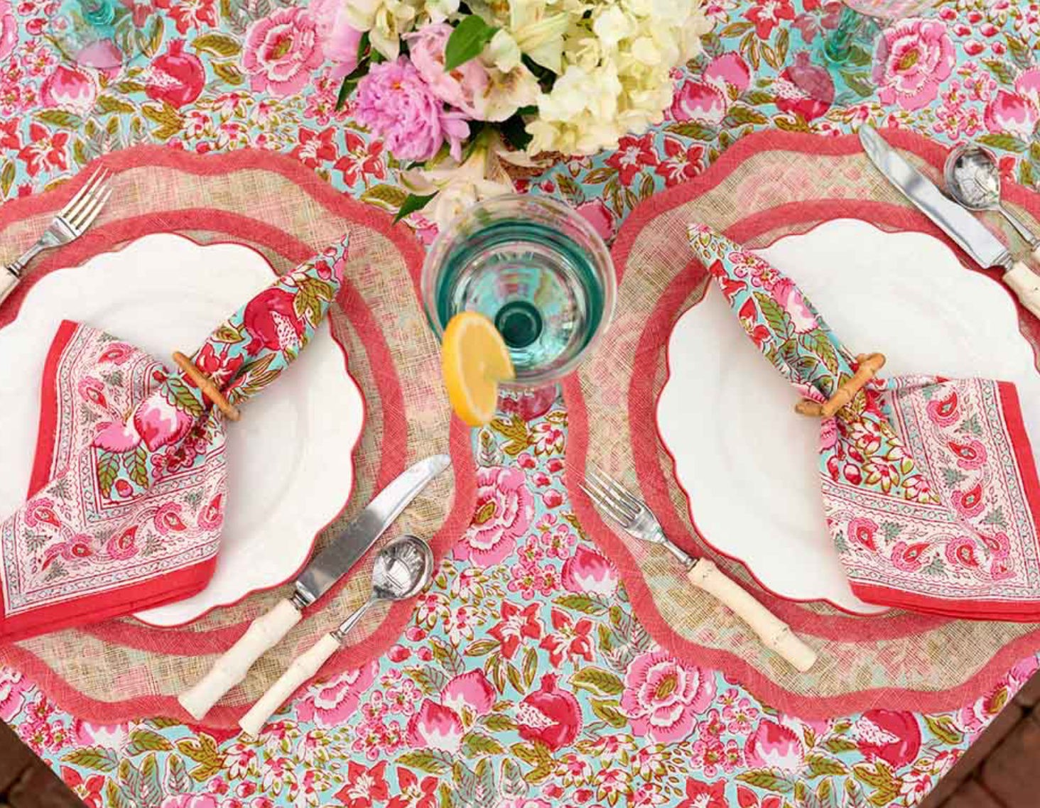 Set of 4 dinner napkins