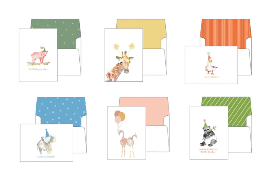 ASSORTED PARTY ANIMAL BIRTHDAY CARDS