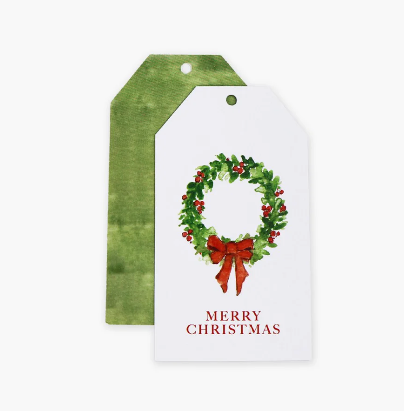 WREATH GIFT TAGS