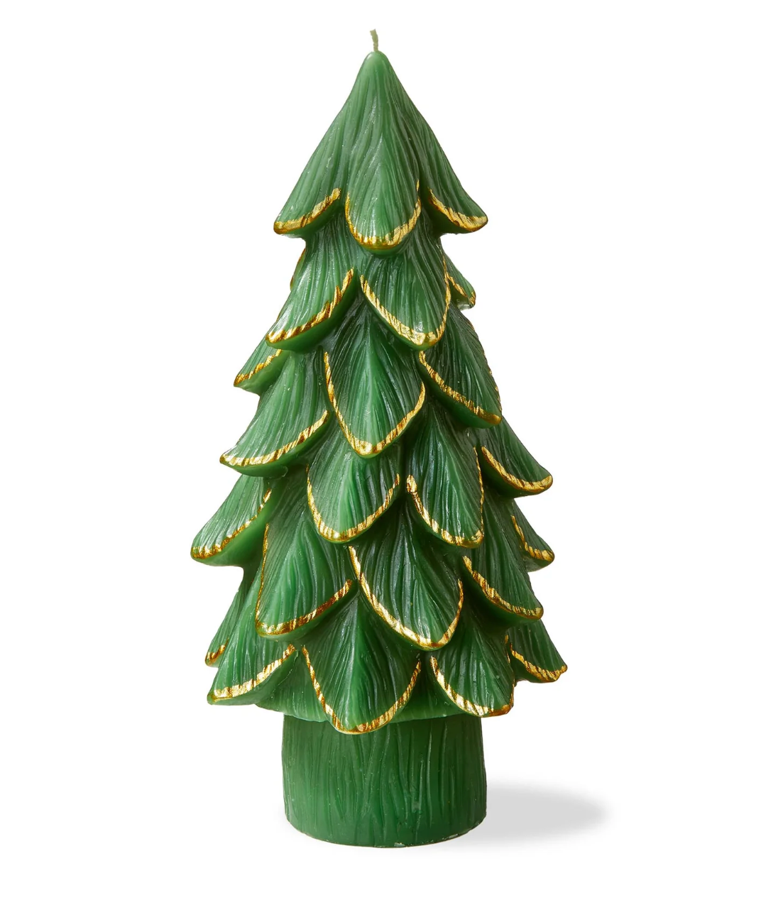 Gilded Pine Tree Candle Large Green