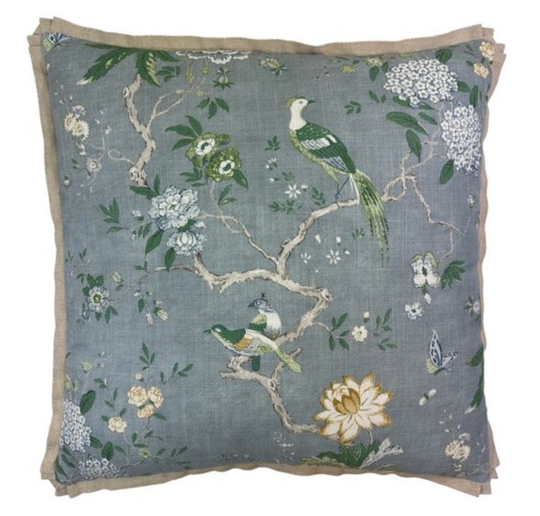 Baker Oriental Bird Soft Blue