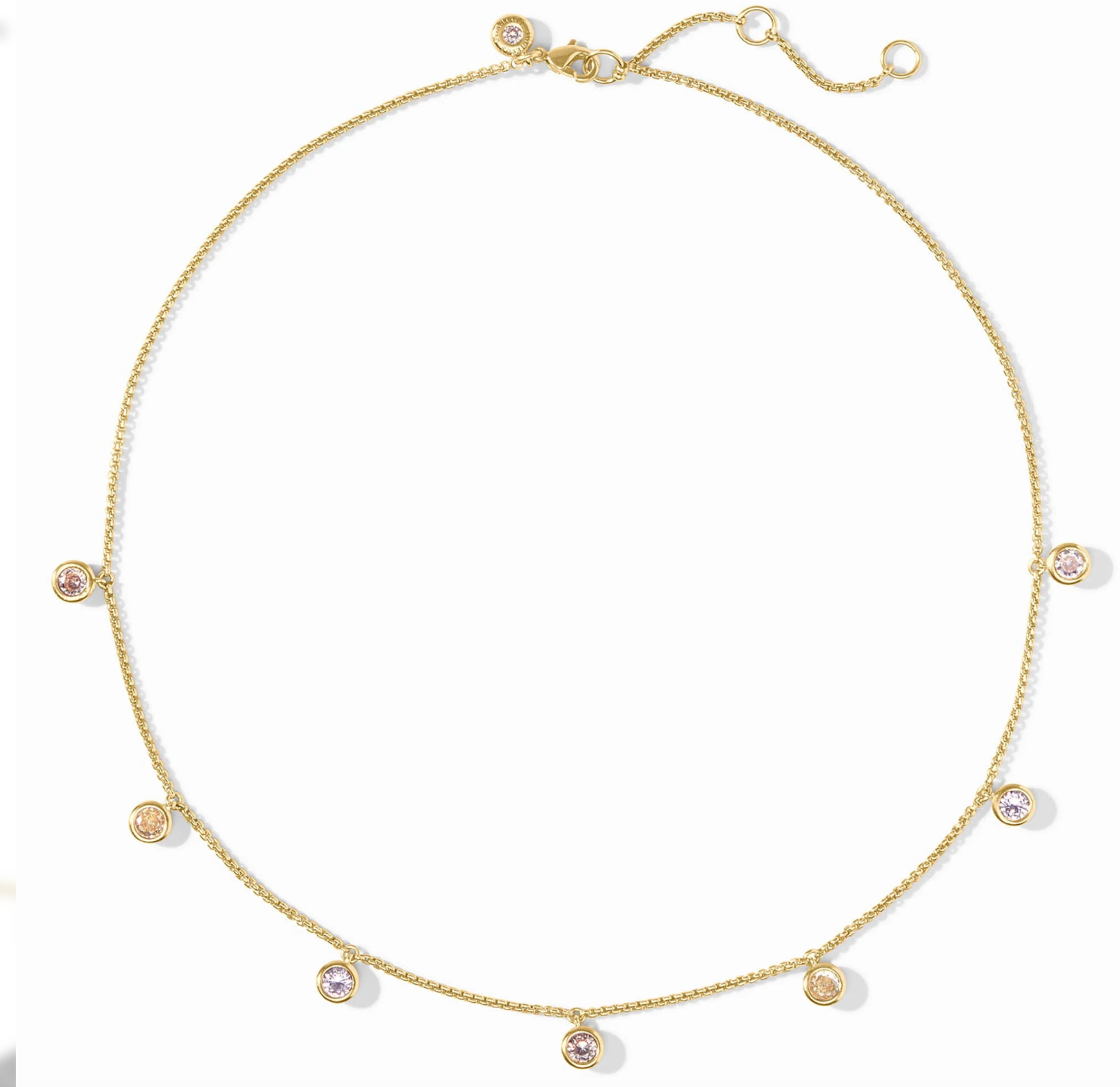 Rainbow Delicate Charm Necklace