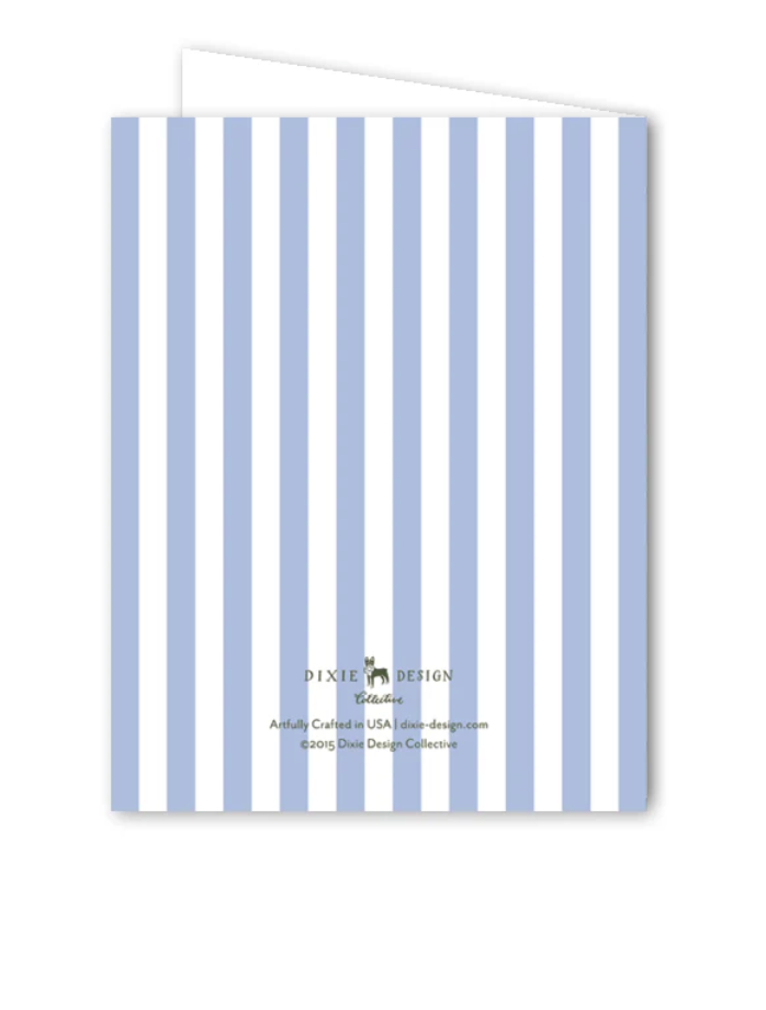 Blue Hydrangea Wedding Single Card